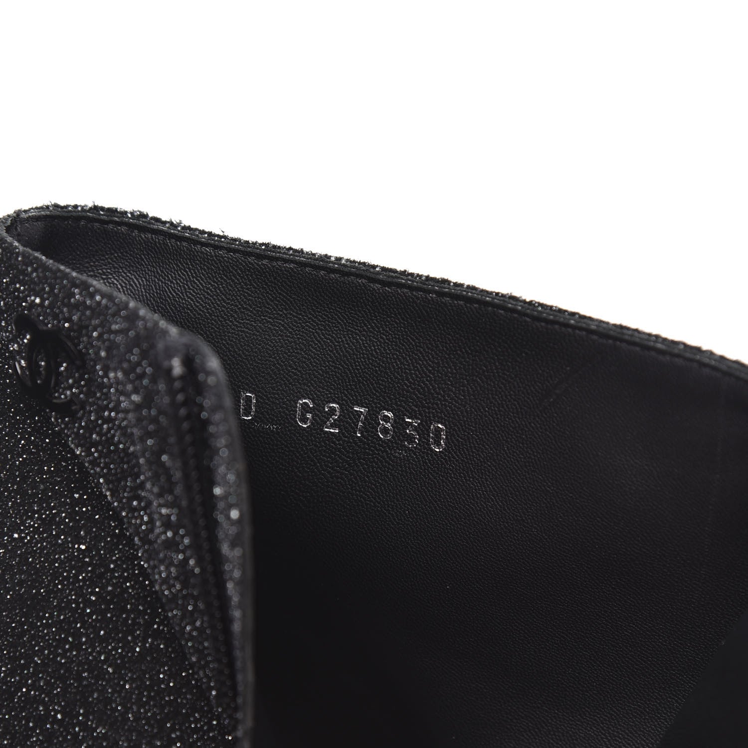 Chanel Glitter Suede Cap Toe Short Boots 38.5 Black Taupe 8 of 9