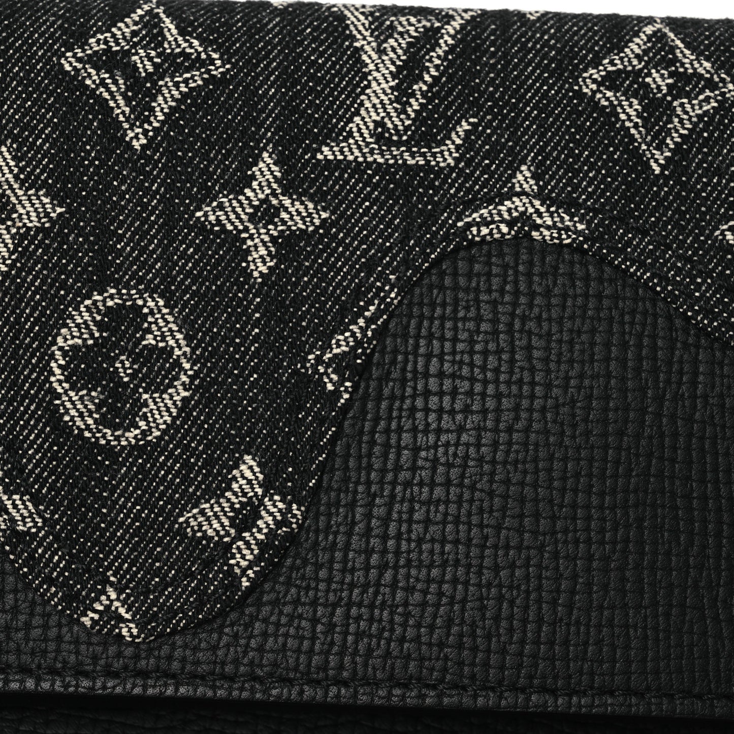 X NIGO Taurillon Monogram Denim Trio Messenger