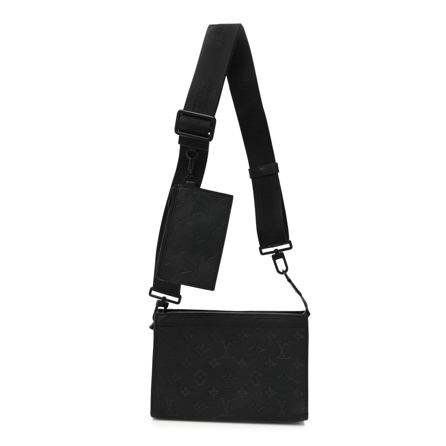 Louis Vuitton Calfskin Monogram Shadow Gaston Wearable Wallet 1 of 15