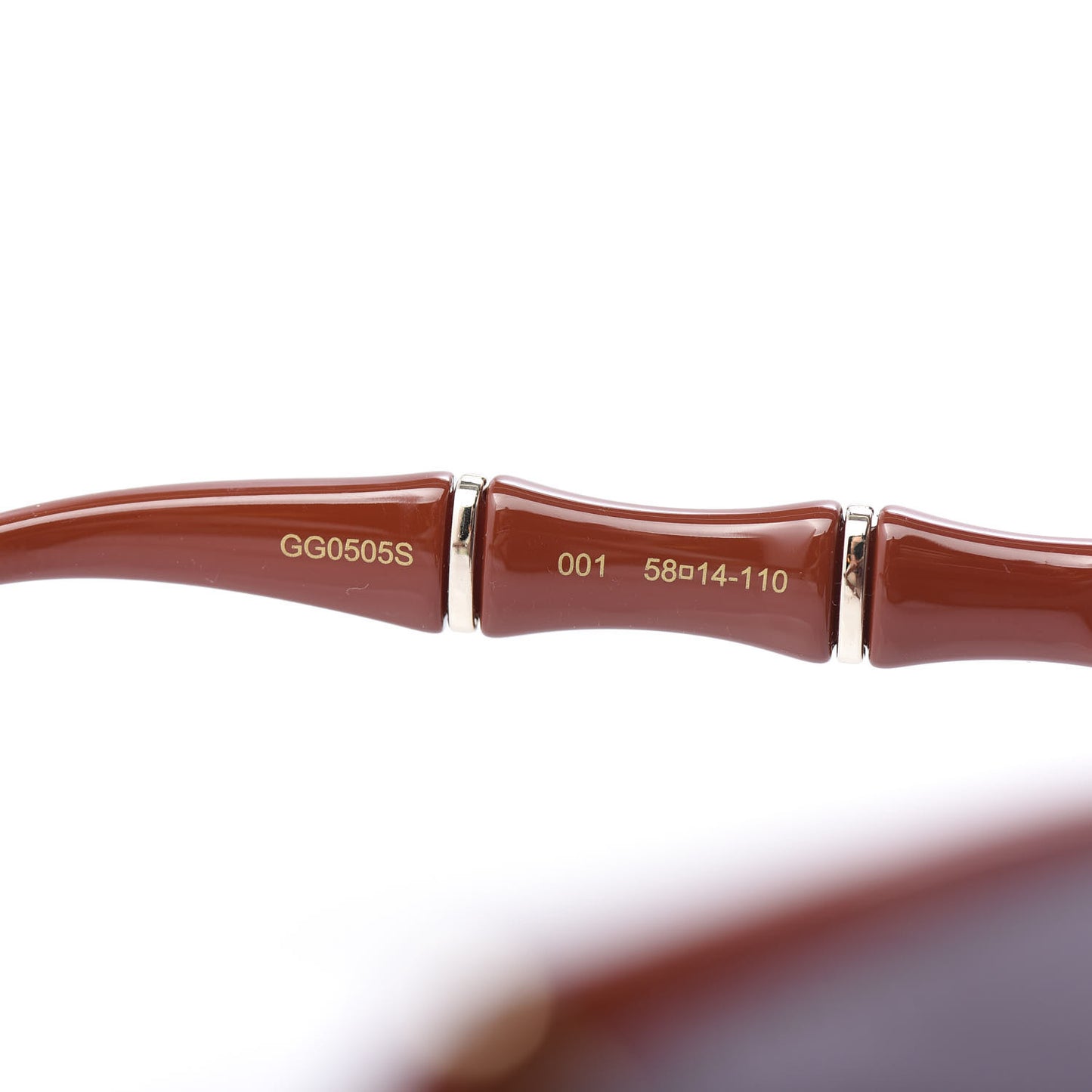Bamboo Effect Sunglasses GG0505S Red