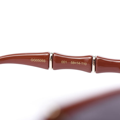 Gucci Bamboo Effect Sunglasses GG0505S Red 5 of 8