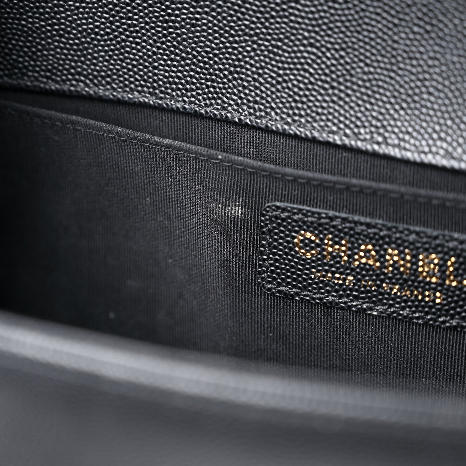 Chanel Caviar Quilted Medium Boy Flap Black 12 of 15
