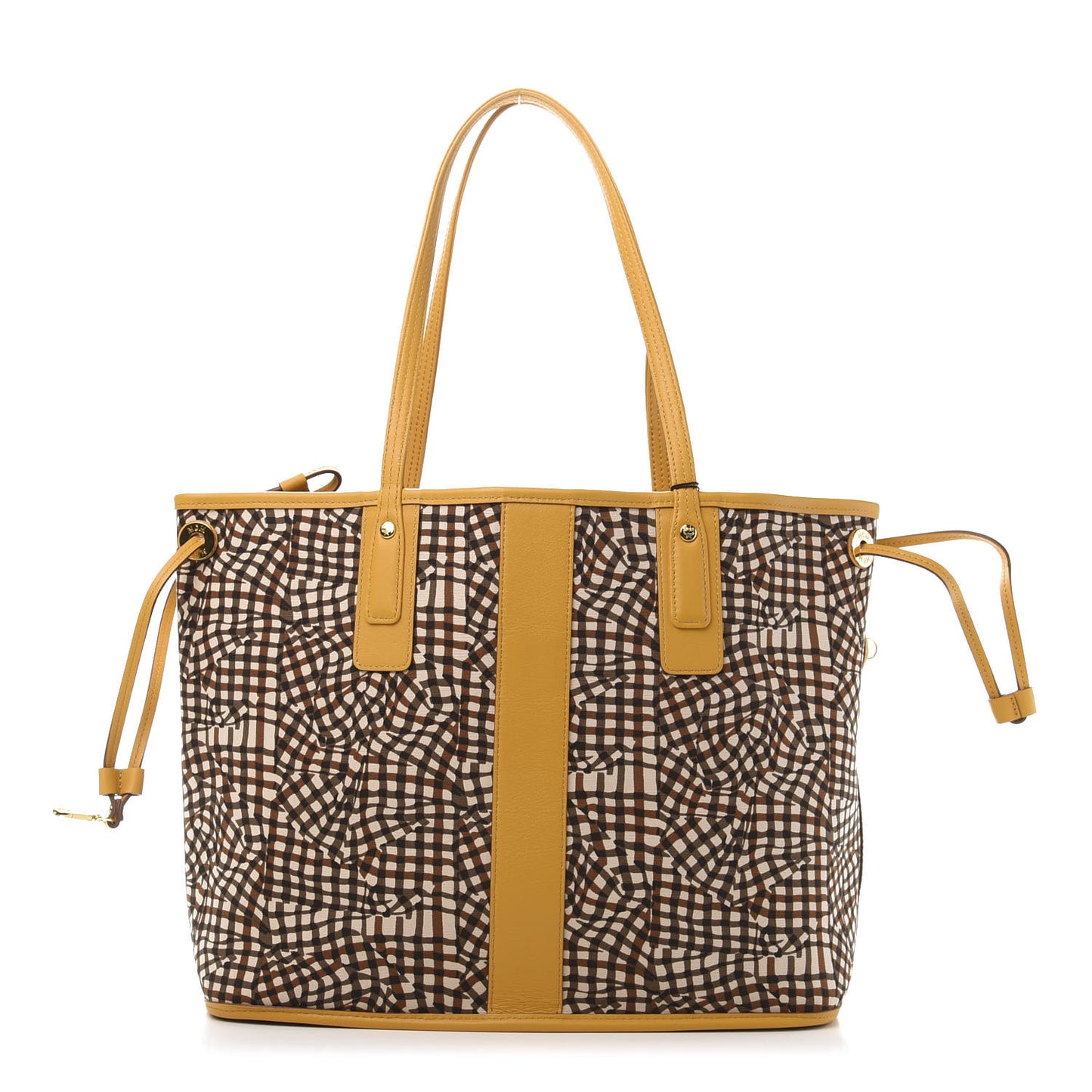 Visetos Medium Liz Reversible Shopper Tote Cognac Yellow