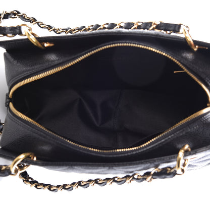 Chanel Caviar Quilted Petit Timeless Tote PTT Black 6 of 10
