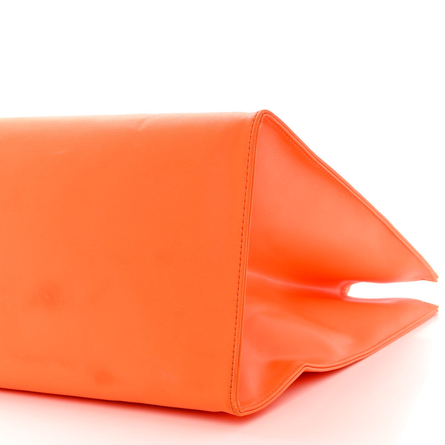 Telfar Vegan Leather Large Shopping Bag Orange 11 of 18