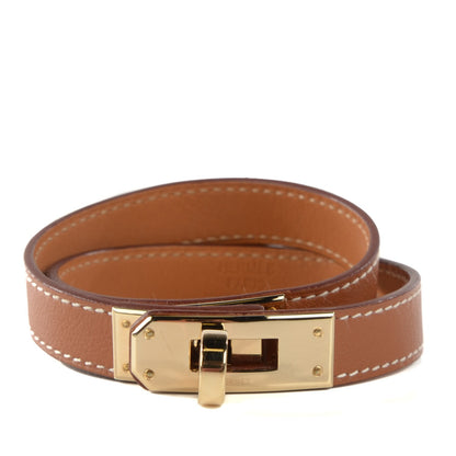 Hermes Barenia Kelly Double Tour Bracelet M Fauve 1 of 7