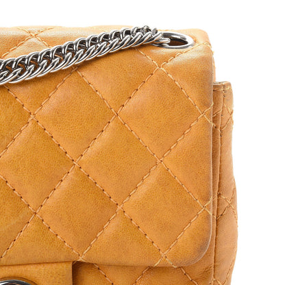 Chanel Glazed Lambskin Quilted Mini Bijoux Chain Square Flap Mango 10 of 18