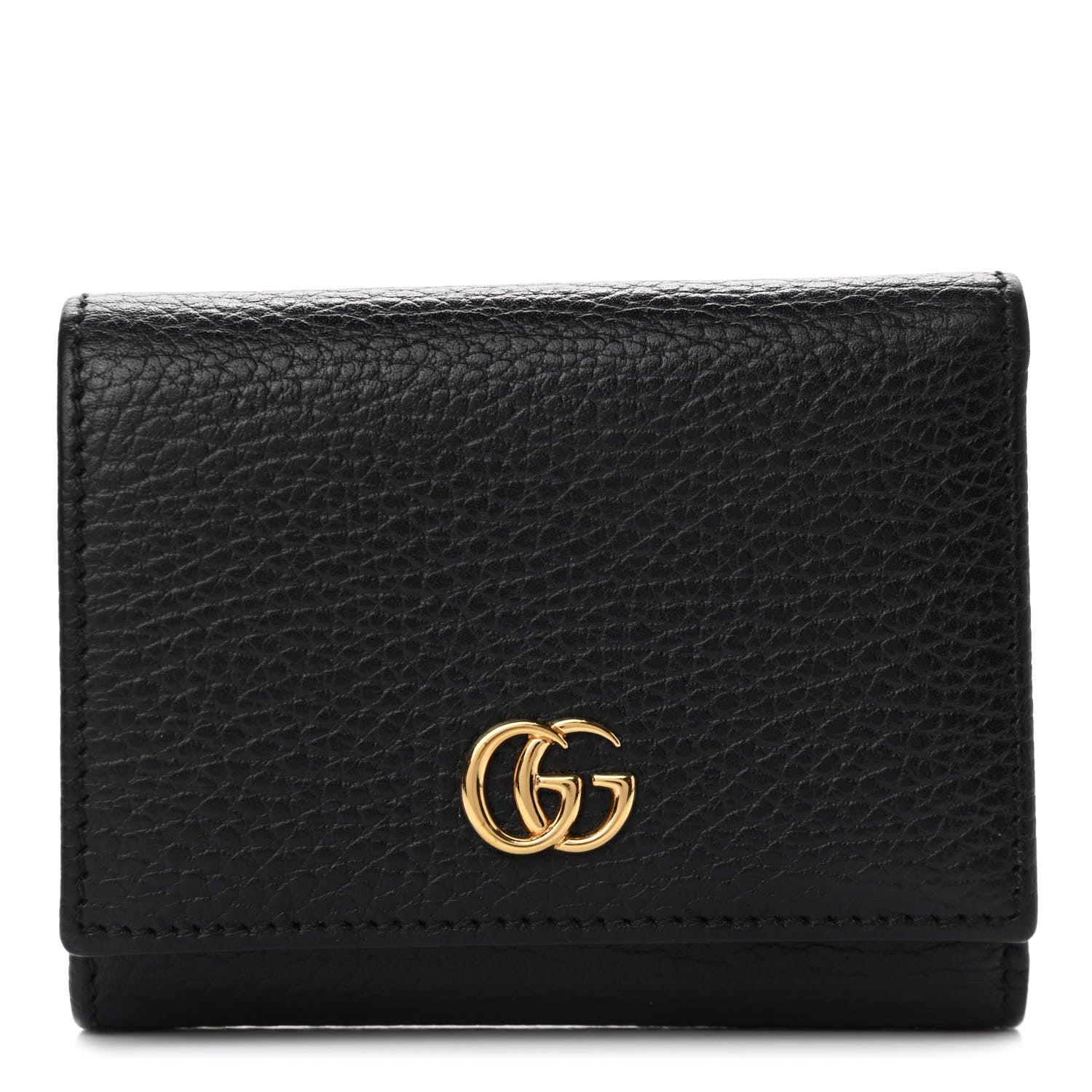 Gucci Dollar Calfskin GG Marmont Wallet Black 1 of 9