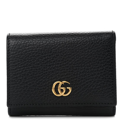 Gucci Dollar Calfskin GG Marmont Wallet Black 1 of 9