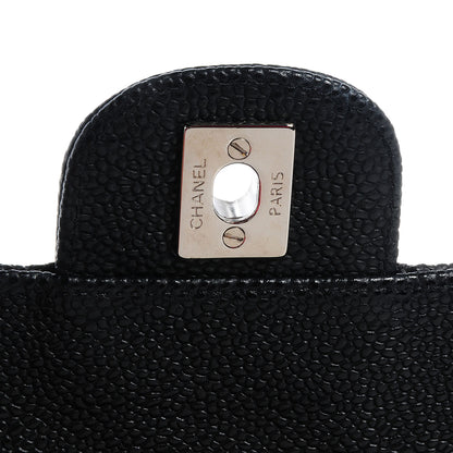 Chanel Caviar East West Flap Bag Black 5 of 8
