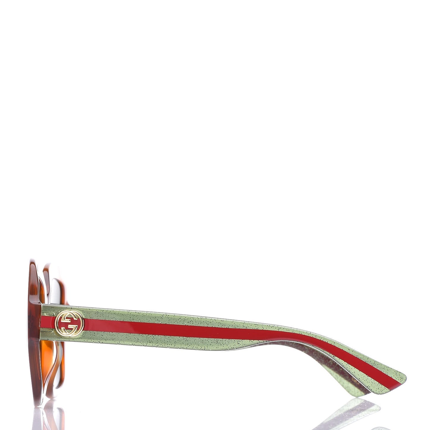 Oversize Square Web GG 0036S Sunglasses Tortoise