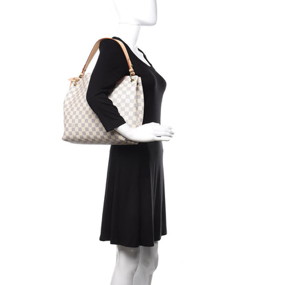 Louis Vuitton Damier Azur Graceful PM Rose Ballerine 2 of 11