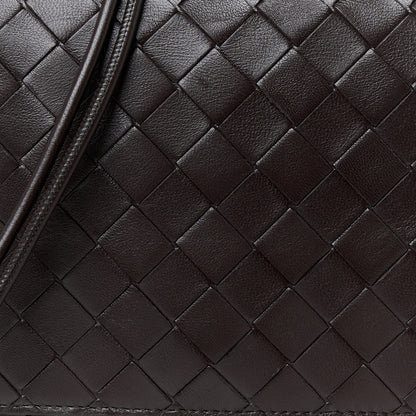 Bottega Veneta Lambskin Intrecciato Mini Crossbody Bag Fondant 9 of 11