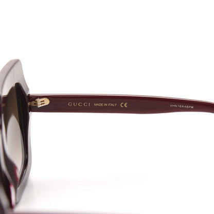 Gucci Acetate Oversize Sunglasses GG0328S Red 6 of 7