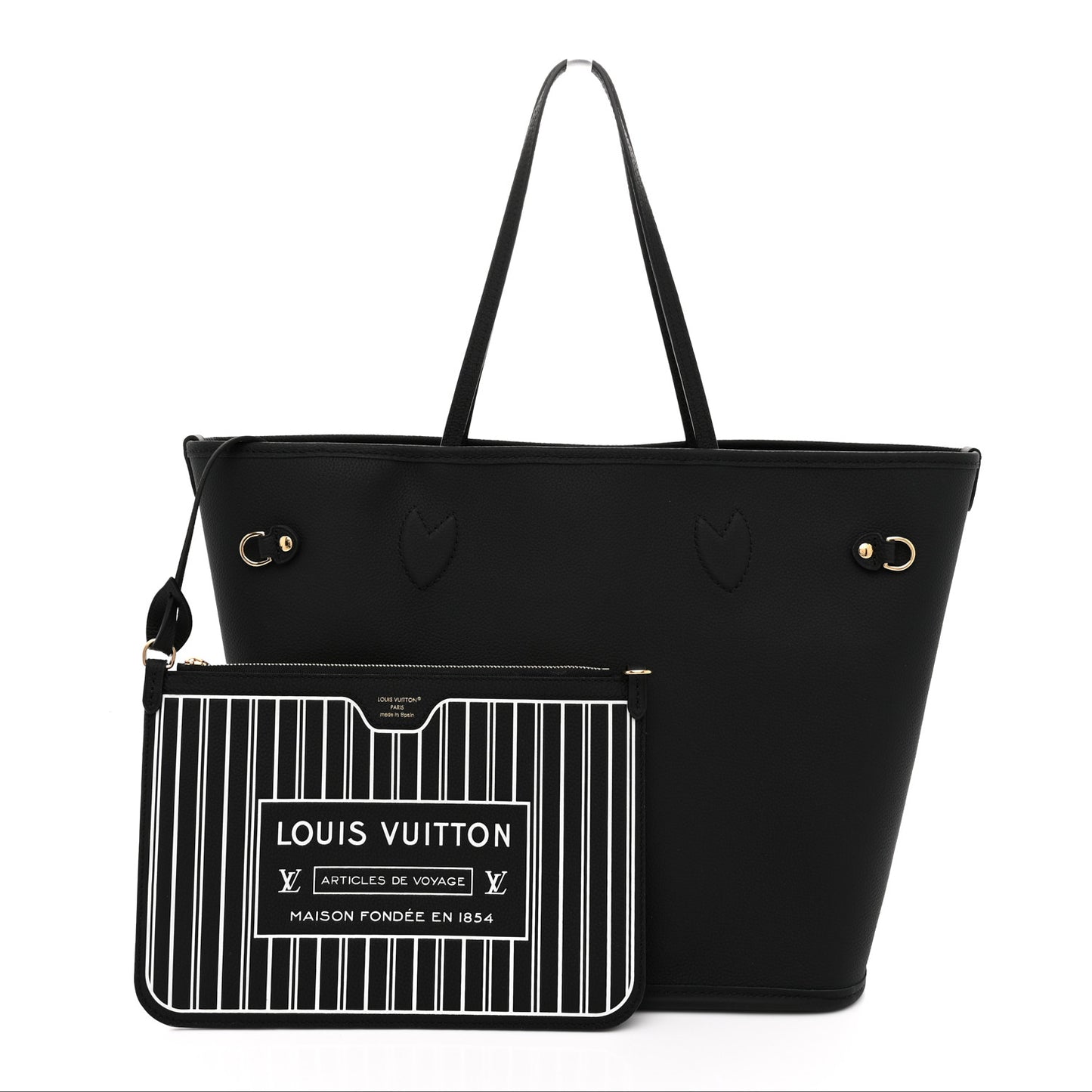Monogram Calfskin Neo Neverfull Inside Out MM Black