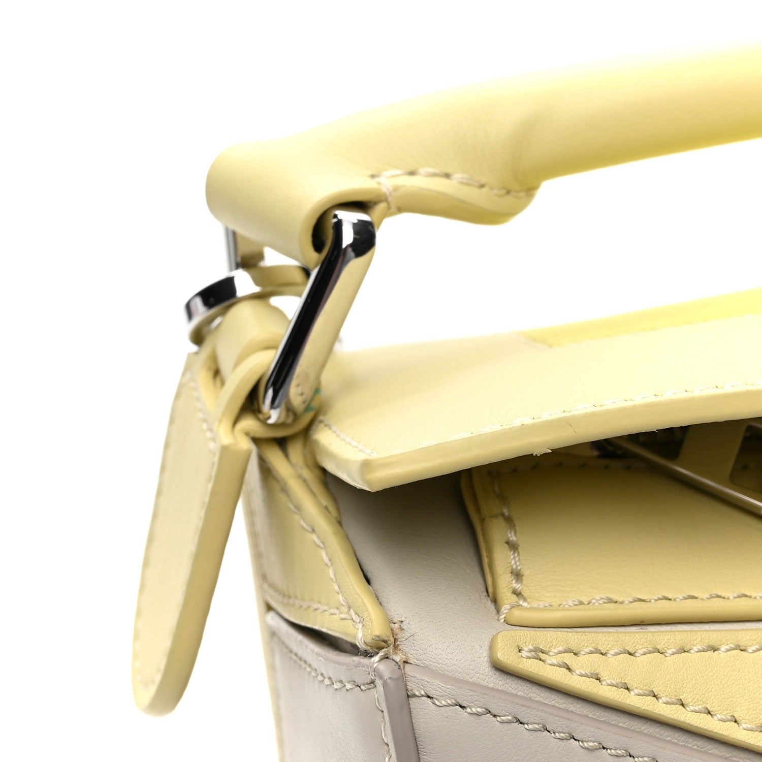 Loewe X ALBERS Nappa Calfskin Small Puzzle Bag Pale Grey Light Citrine 11 of 12