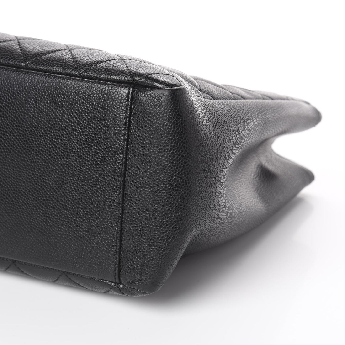 Caviar Quilted Grand Shopping Tote GST Black