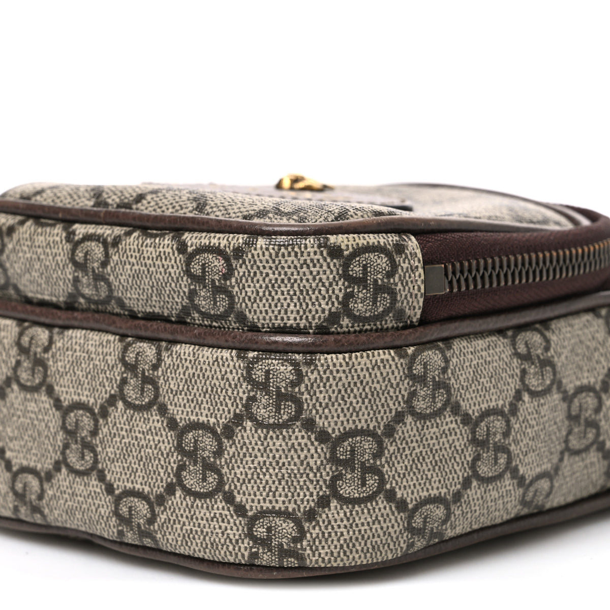 GG Supreme Monogram Mini Neo Vintage Double Zip Messenger Bag Beige New Acero Crop