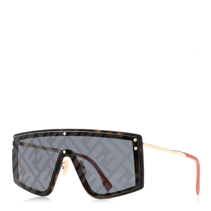 Fendi FF Shield Sunglasses FF M0076/G/S Brown 1 of 8