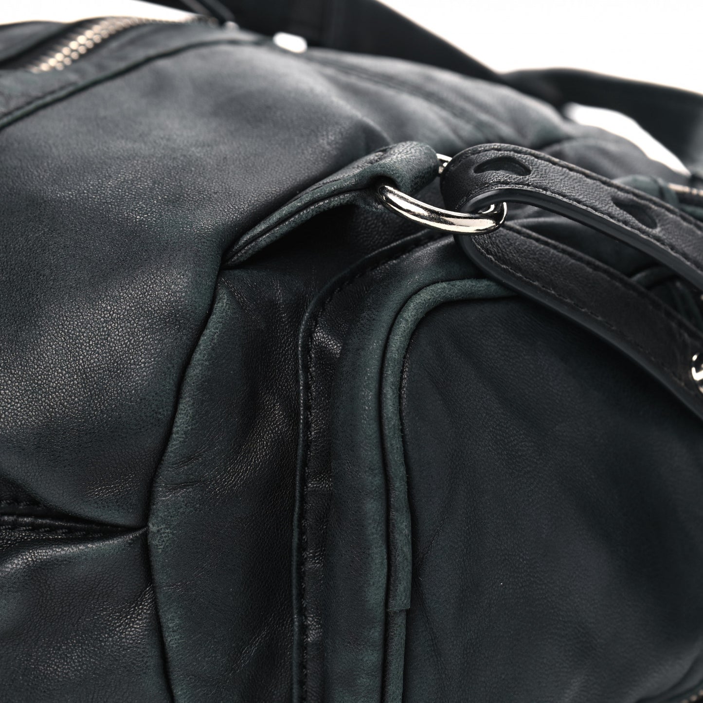 Lambskin Marti Backpack Bag Washed Black Rhodium Hardware