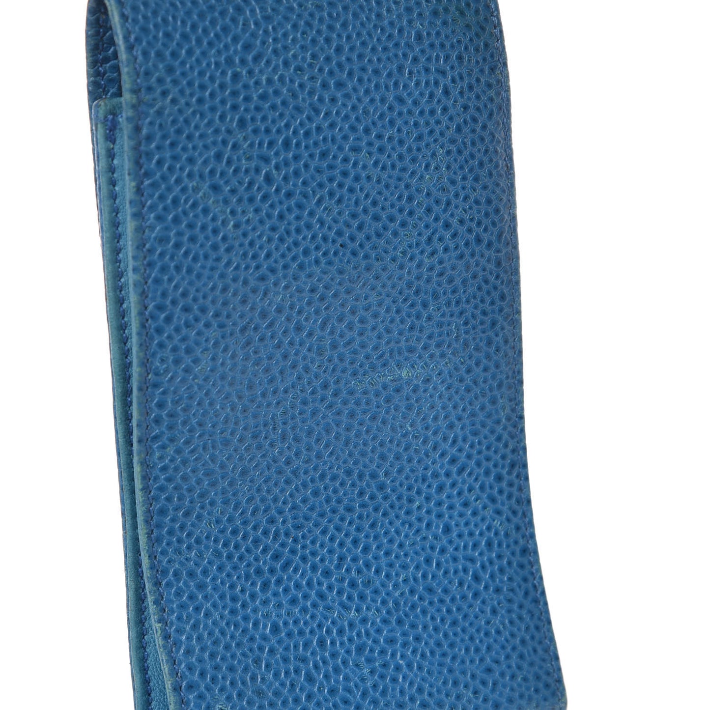 Caviar Timeless CC Key Holder Bag Charm Blue
