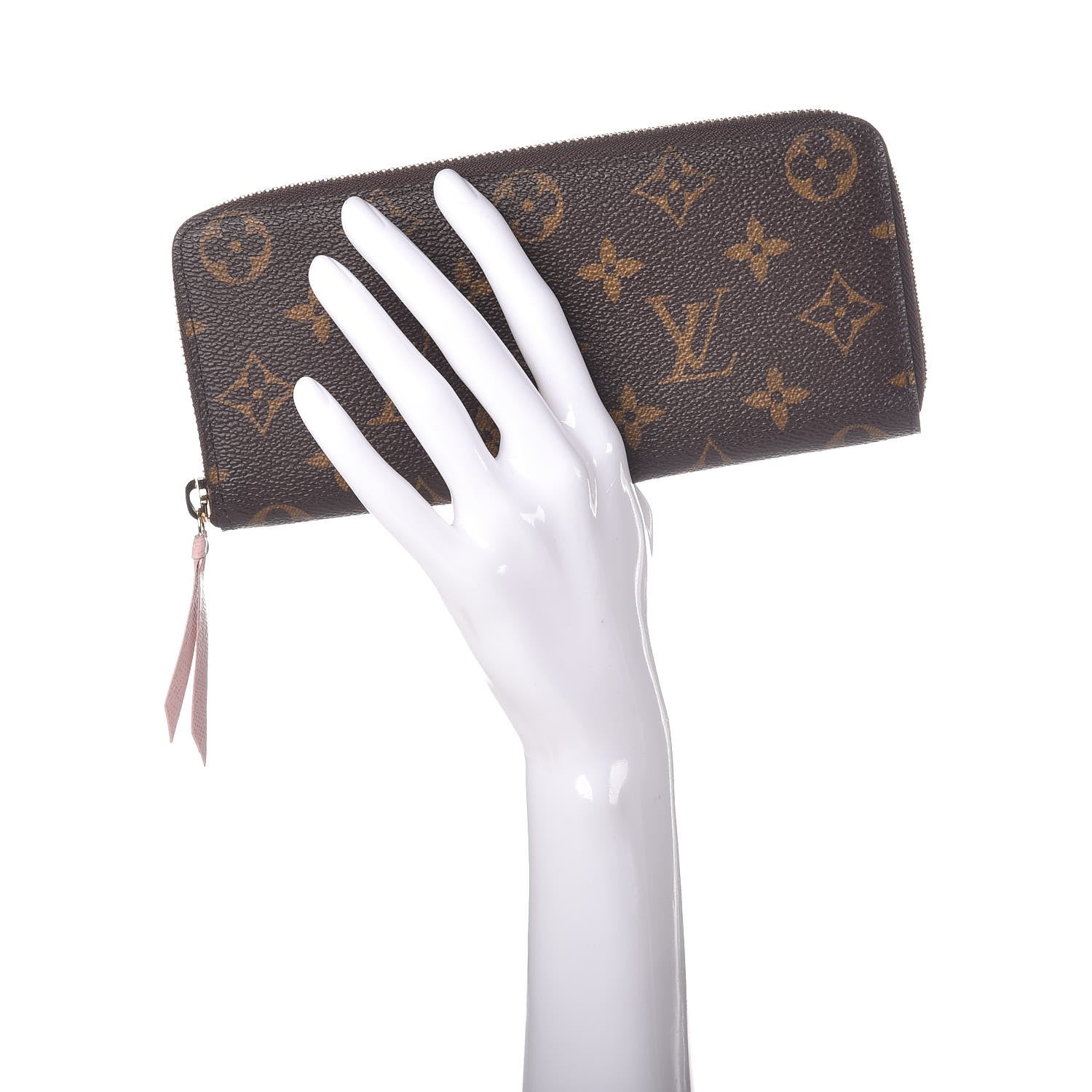Louis Vuitton Monogram Clemence Wallet Rose Ballerine 2 of 7