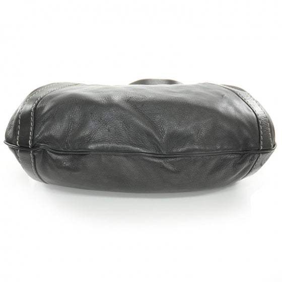 Gucci Leather Crest Boule Bag Black 4 of 9