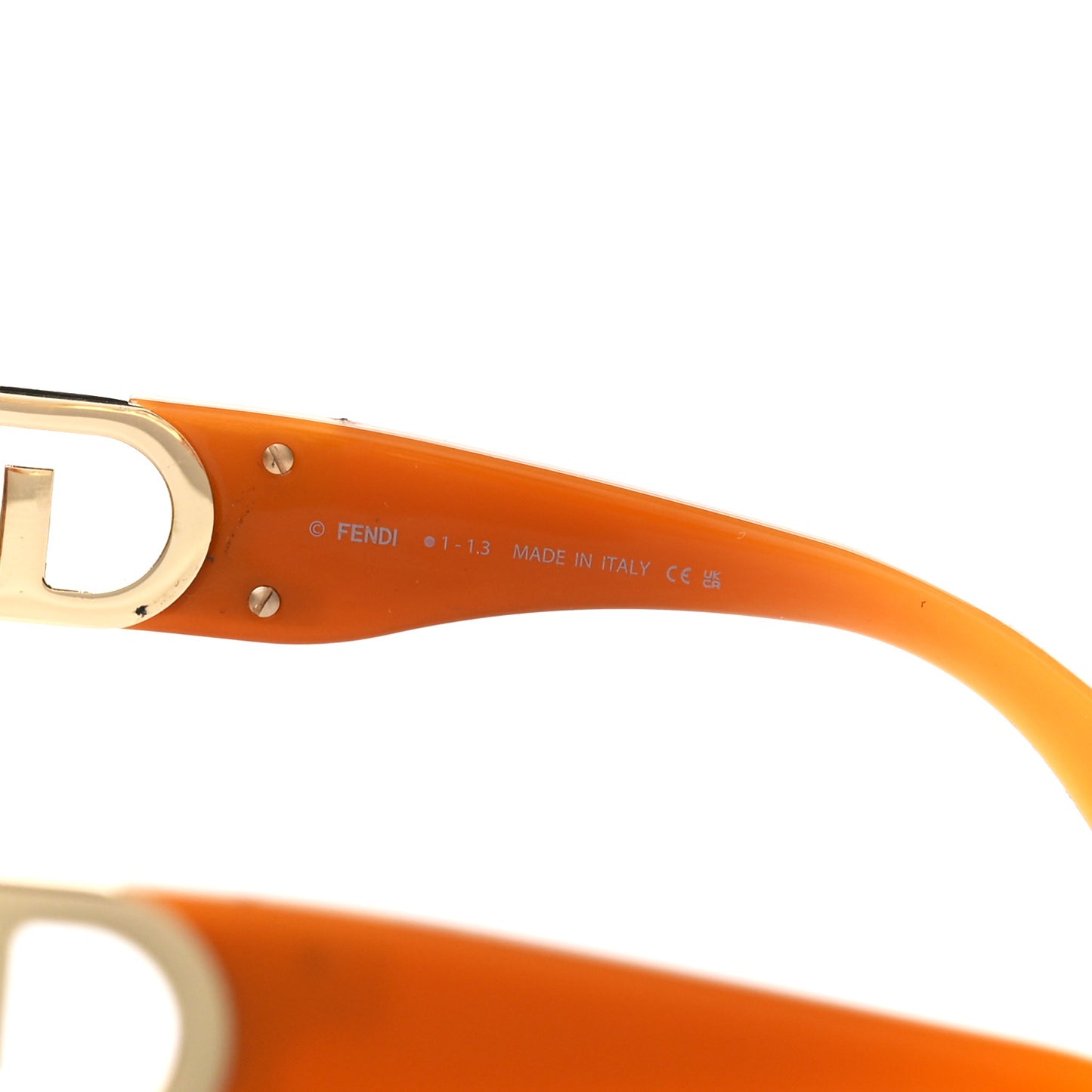 Acetate O'Lock Square Sunglasses FE40063I Orange Brown