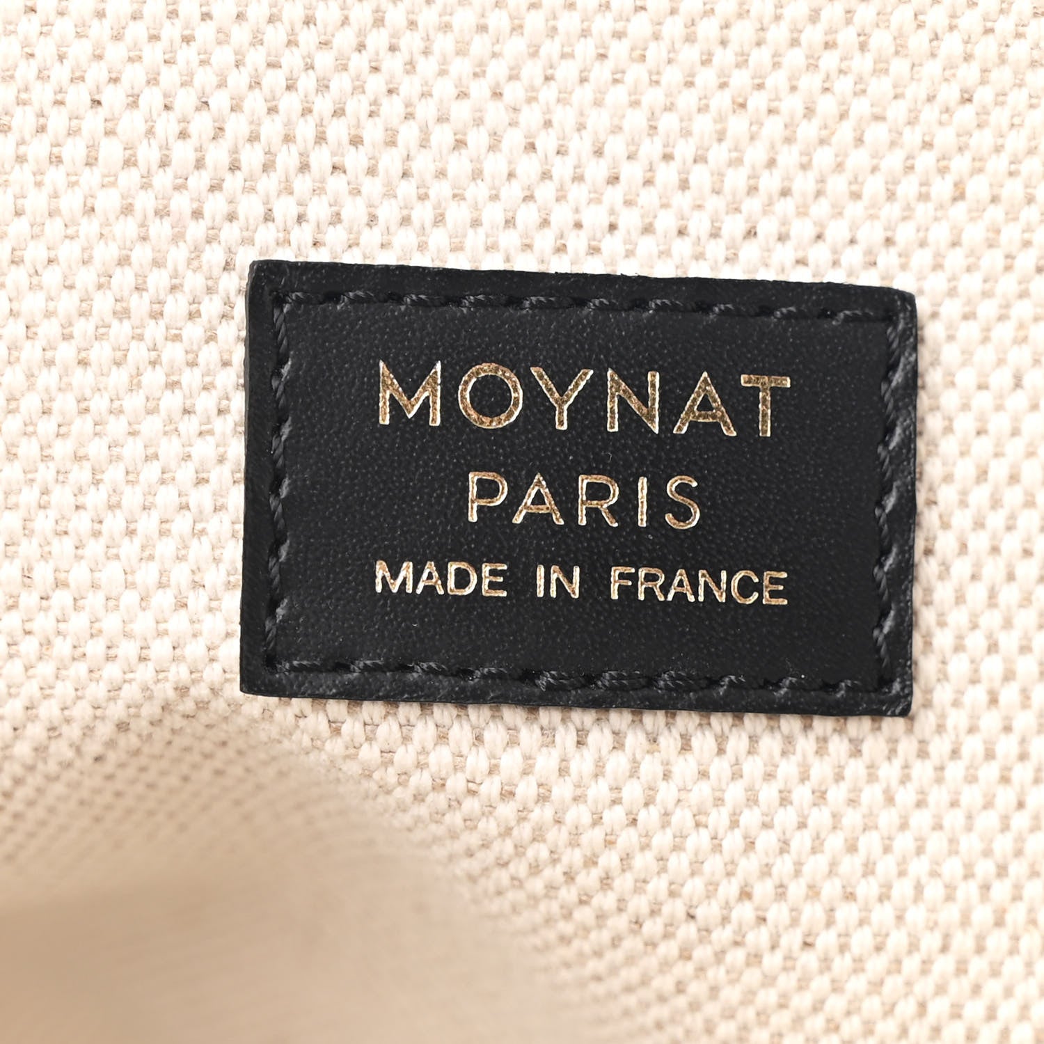 Moynat Grained Calfskin Canvas 1920 Oh! Tote Ruban MM Carbon Bronze 6 of 10