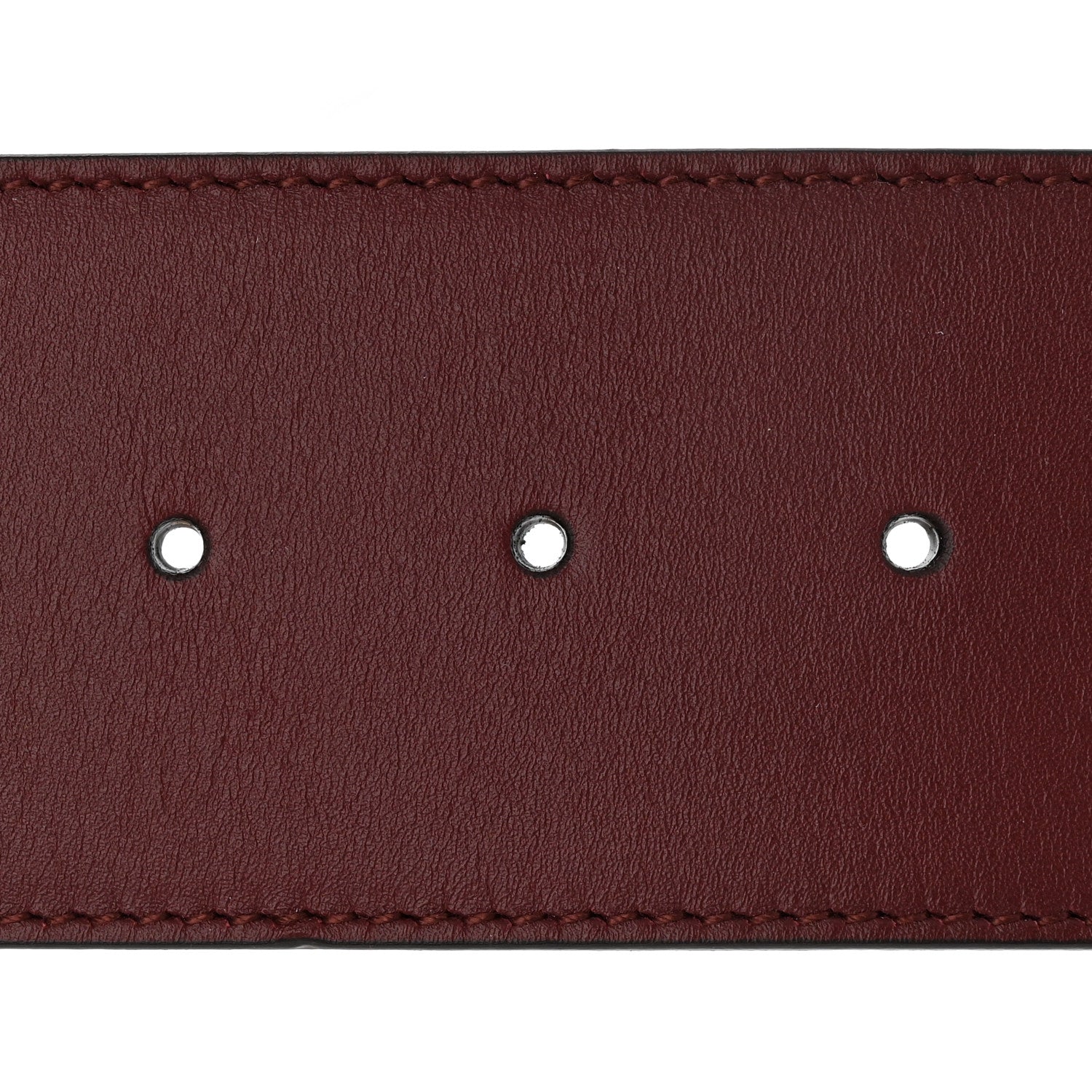 Gucci Calfskin Crystal Double G 55mm Belt 85 34 Burgundy 3 of 6