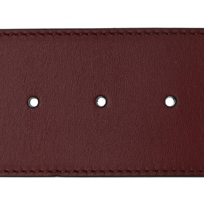 Gucci Calfskin Crystal Double G 55mm Belt 85 34 Burgundy 3 of 6