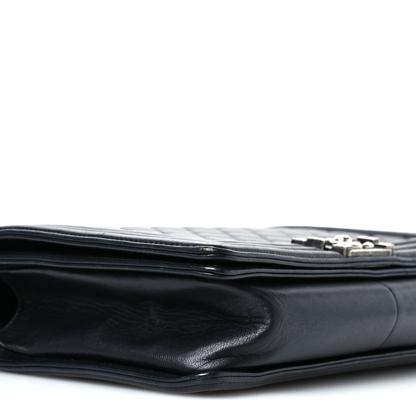 Lambskin Quilted New Medium Boy Flap Black