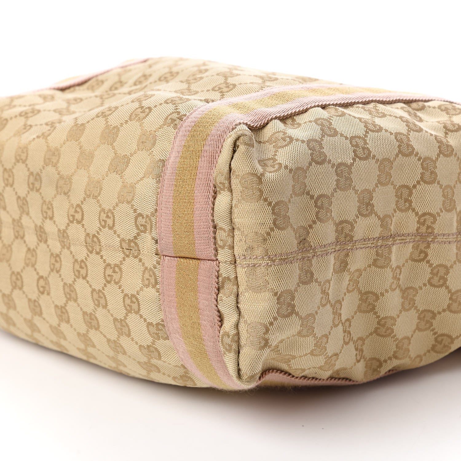 Gucci Monogram Medium Web Tote Pink Gold 7 of 10