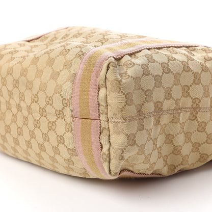 Gucci Monogram Medium Web Tote Pink Gold 7 of 10