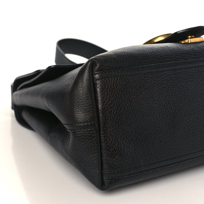 Gucci Calfskin Large GG Marmont Shoulder Bag Black 7 of 8