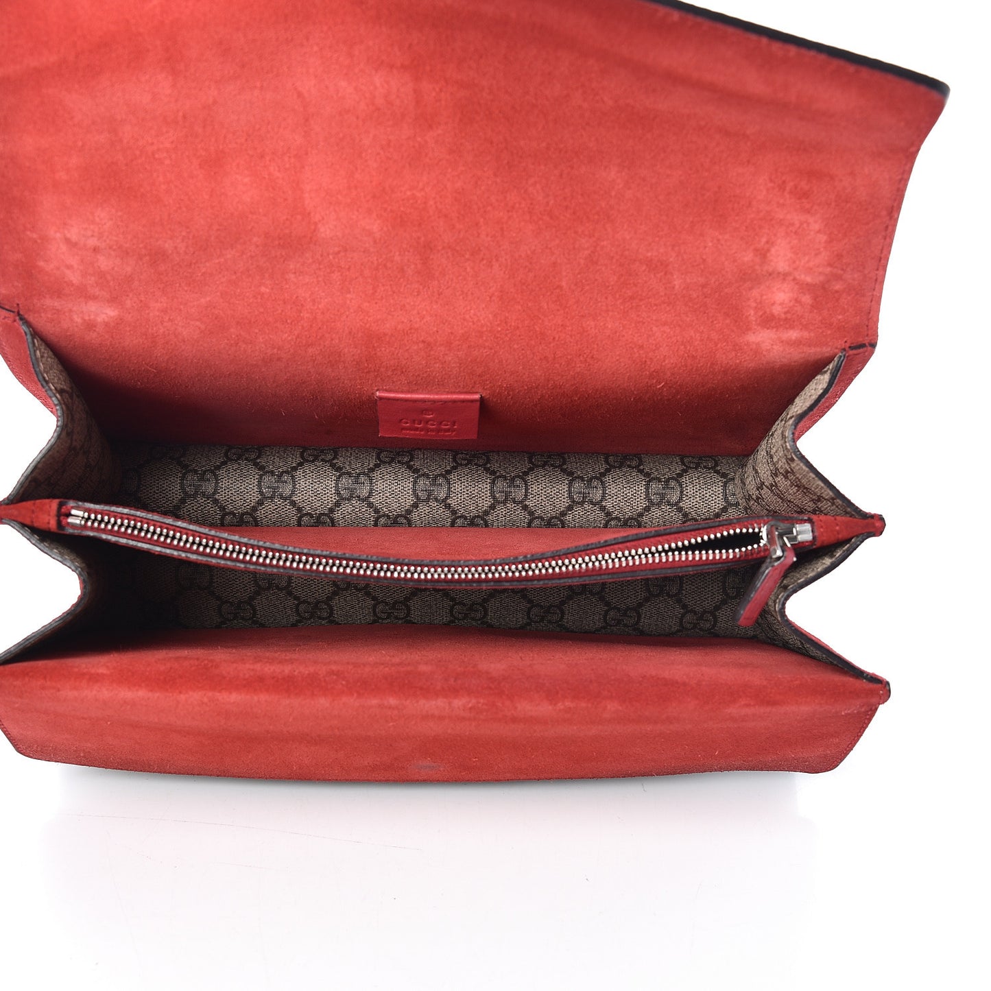 GG Supreme Monogram Small Dionysus Shoulder Bag Red