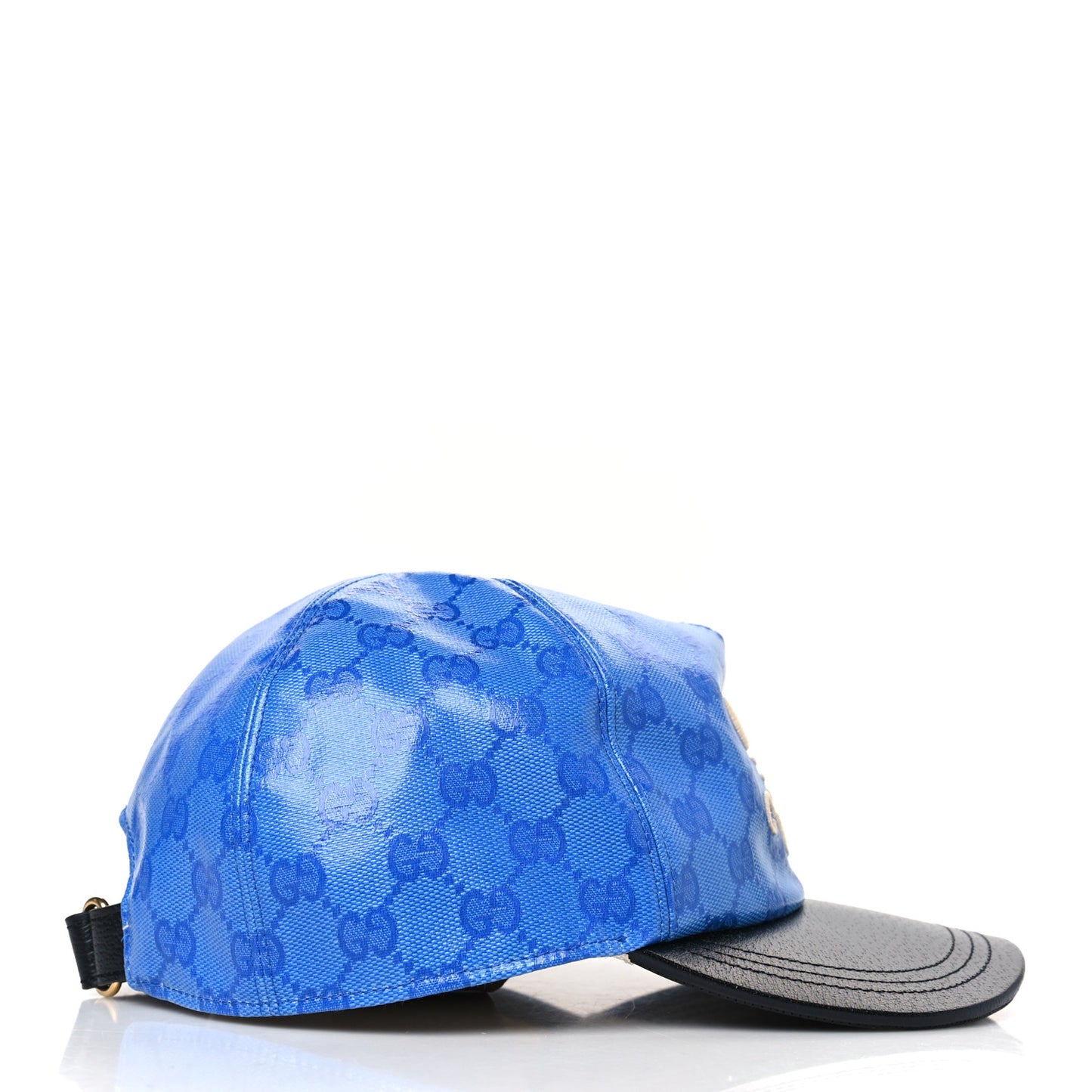 X ADIDAS Crystal Monogram Textured Dollar Calfskin Trefoil Embroidered Stefanos Baseball Hat M Bright Splash Black