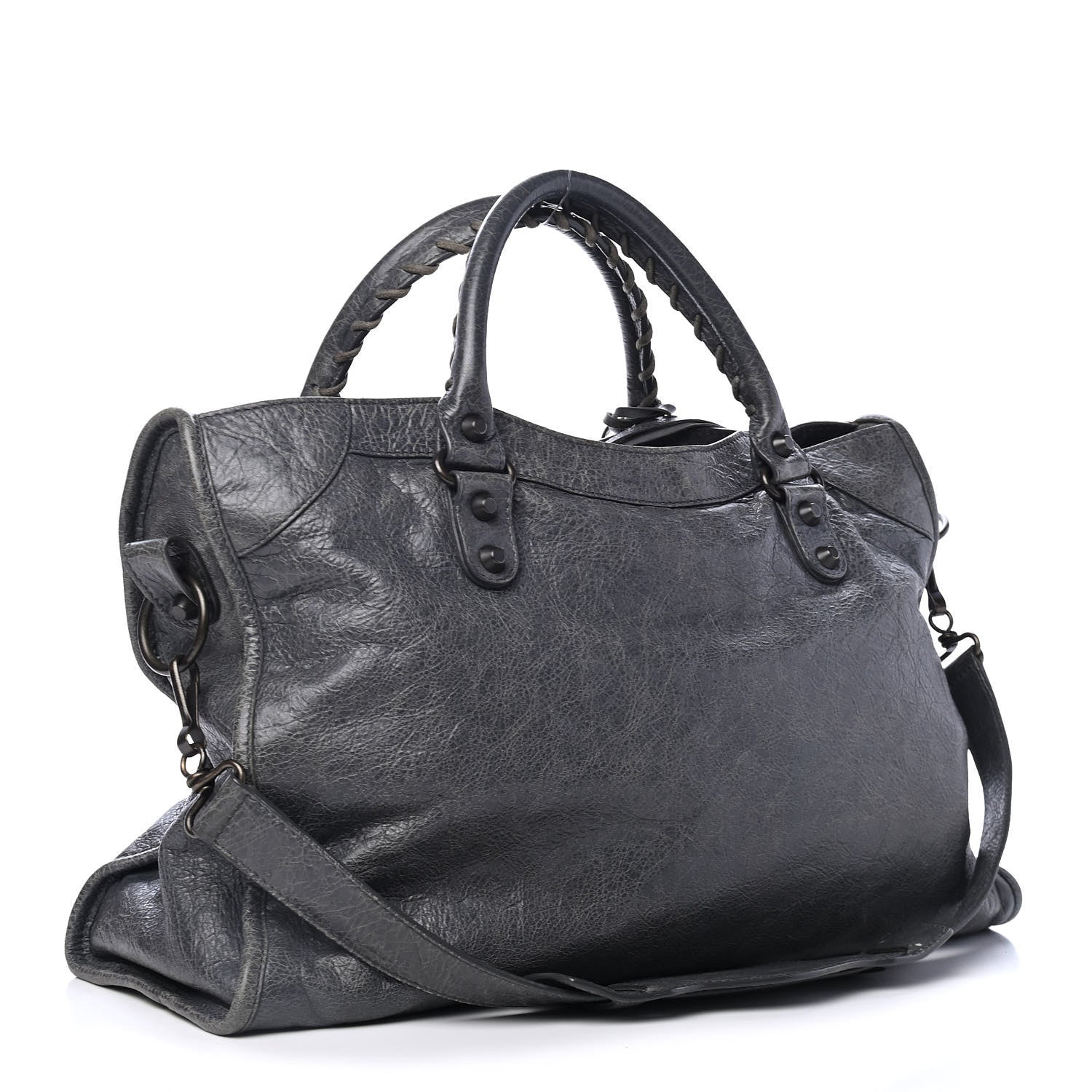 Balenciaga Agneau Classic Hardware City Gris Tarmac 2 of 4