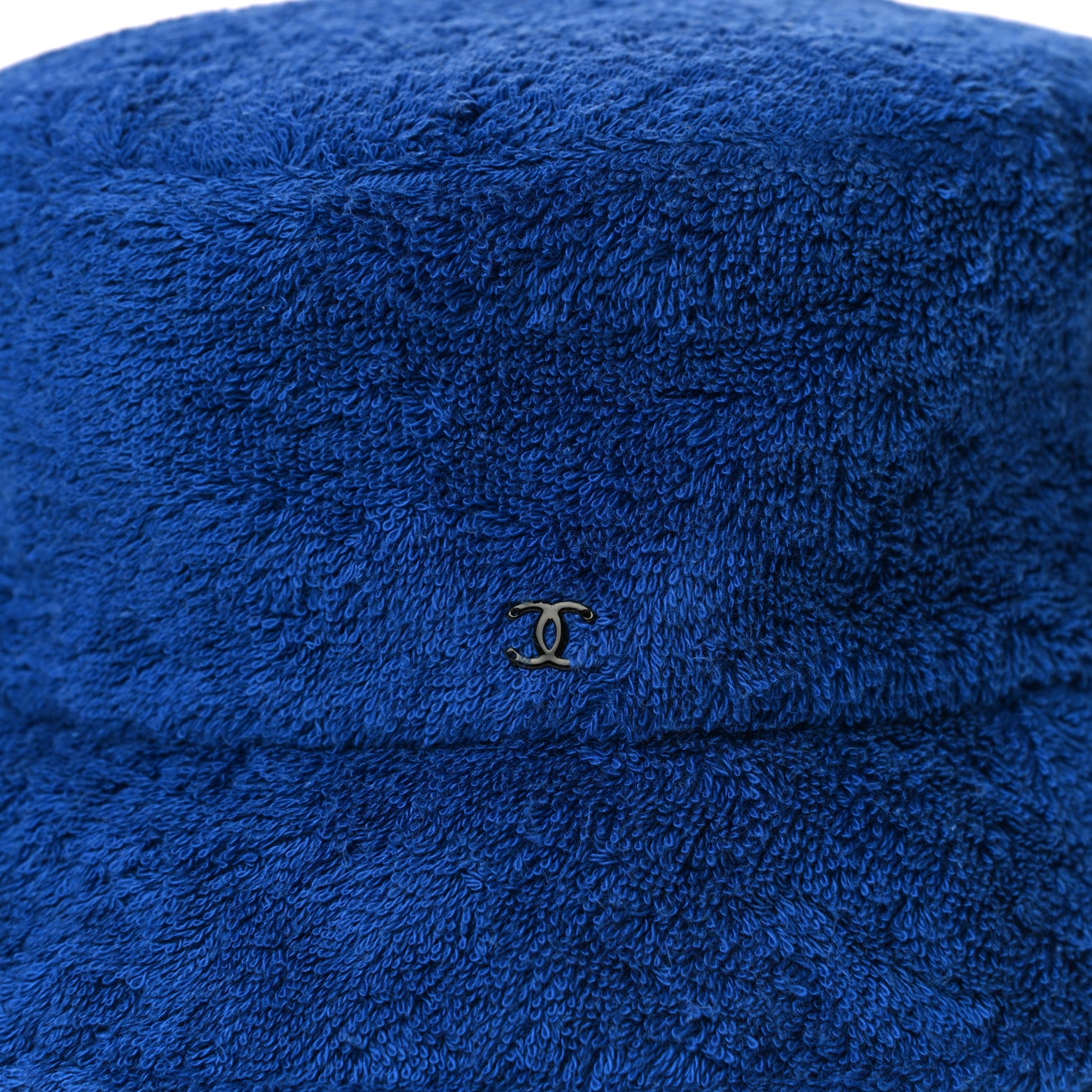 Chanel Cotton Terrycloth CC Bucket Hat M Blue 6 of 9
