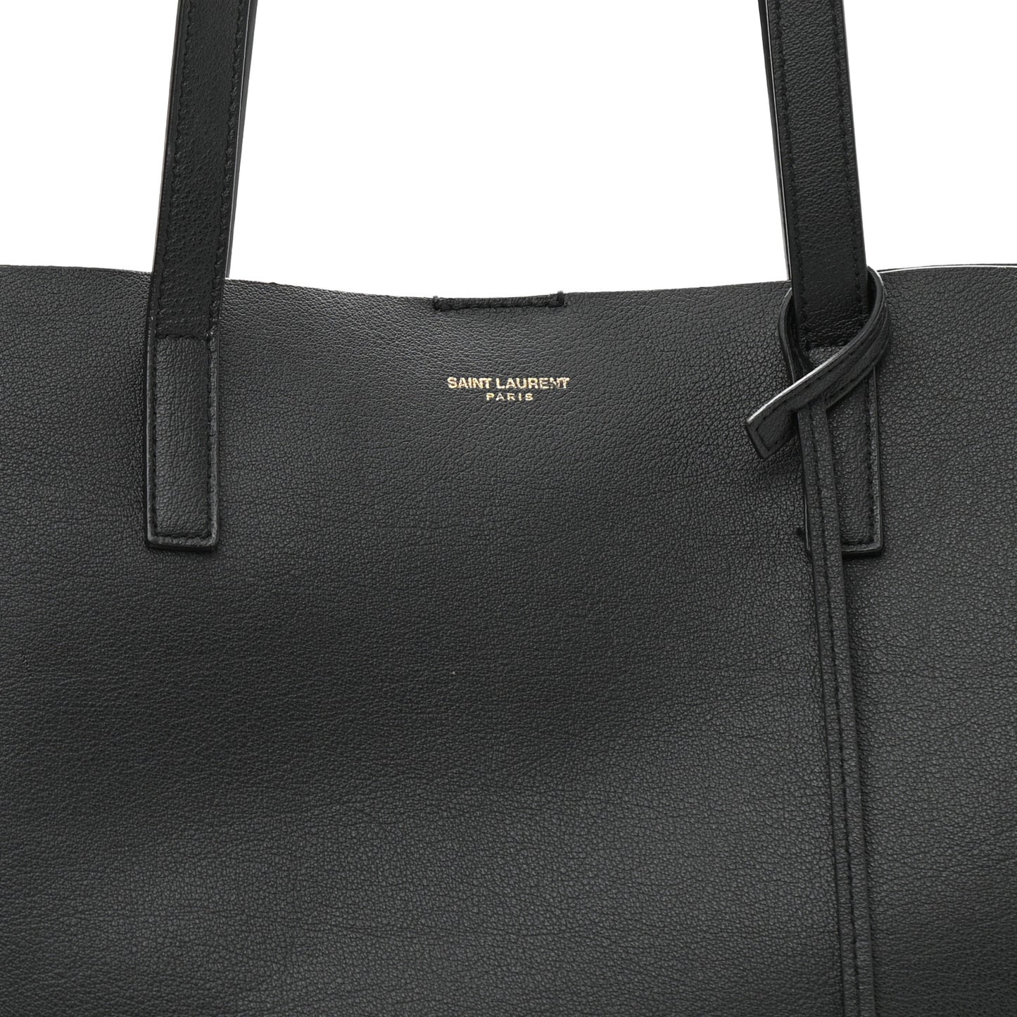 Calfskin Large Shopping Tote Black