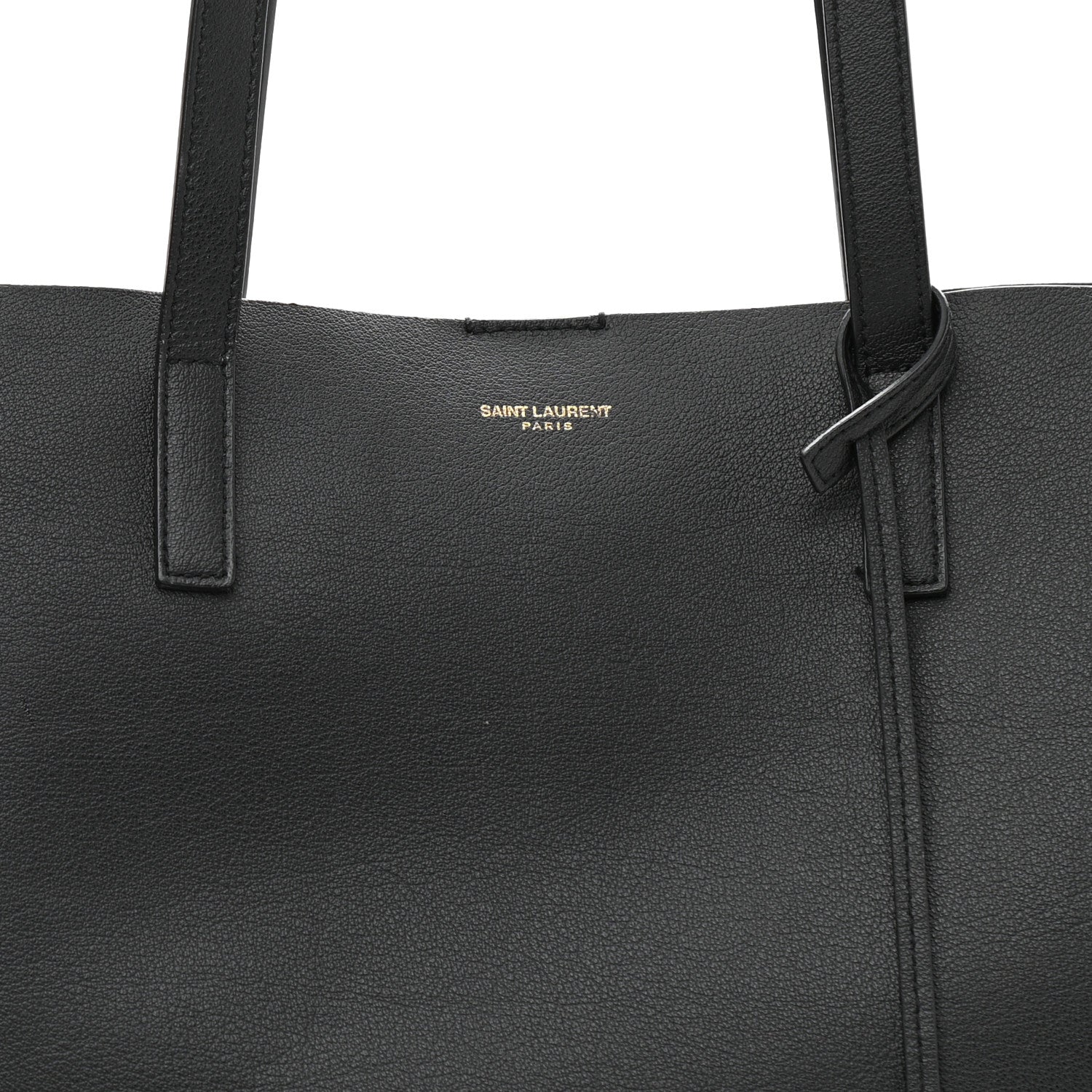 Saint Laurent Calfskin Large Shopping Tote Black 8 of 10