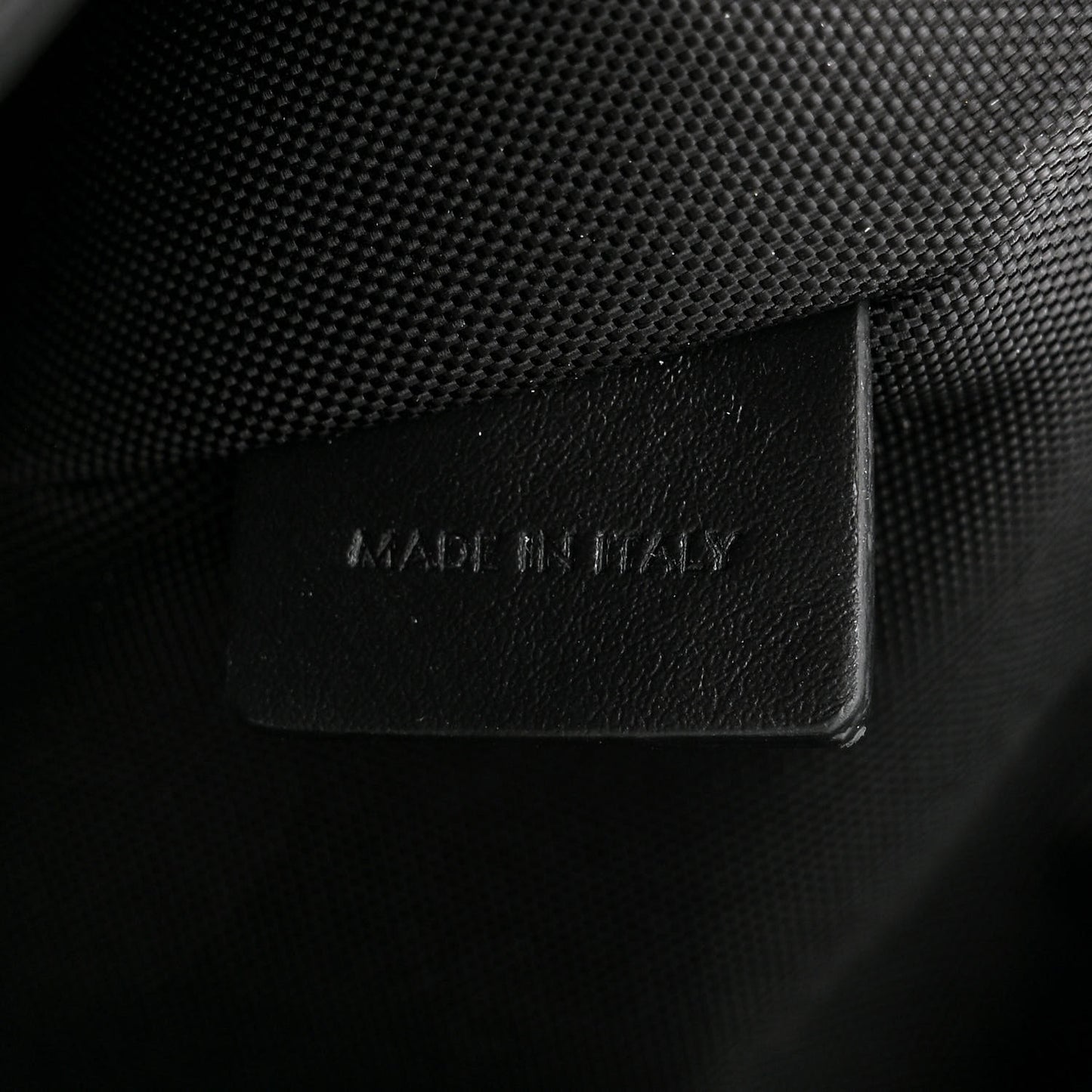 Cotton Gabardine Logo Print Messenger Bag Black