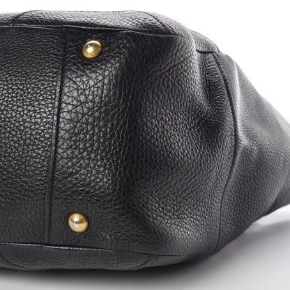 Prada Vitello Daino Shoulder Bag Black 8 of 10
