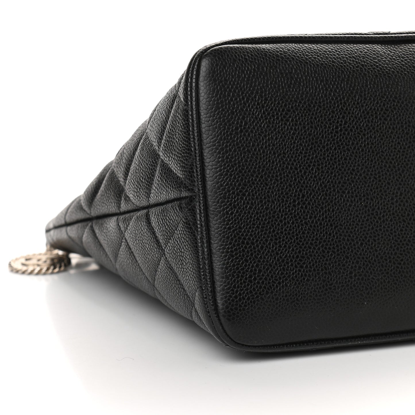 Caviar Quilted Medallion Tote Black