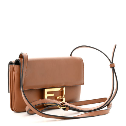 Fendi Vitello Grace Matte Duo Baguette Camel 3 of 12