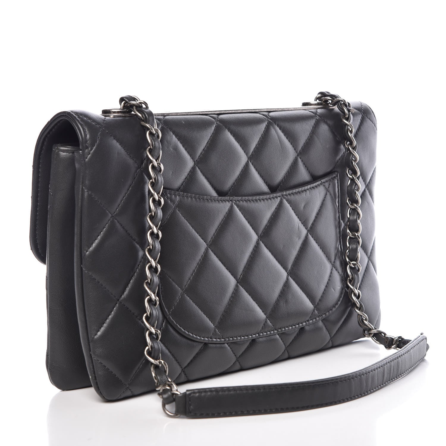 Chanel Lambskin Quilted Medium Trendy CC Flap Grey 3 of 11