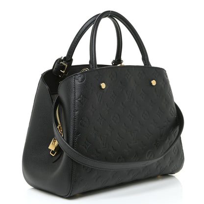 Louis Vuitton Empreinte Montaigne MM Black 3 of 10