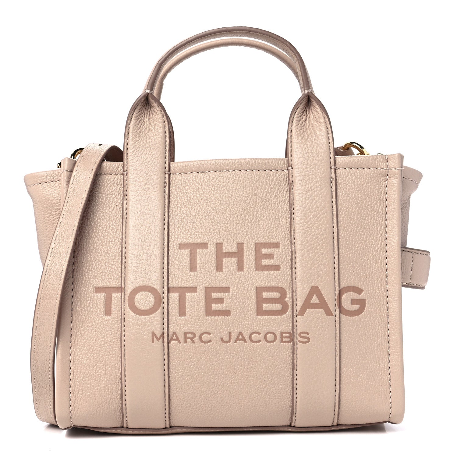 Marc Jacobs Grained Calfskin Small The Tote Bag Rose Dust 1 of 15