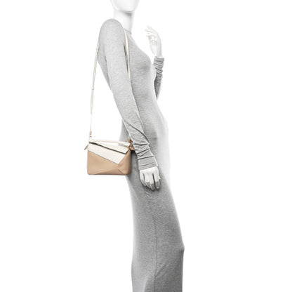 Loewe Calfskin Mini Puzzle Edge Bag Soft White Paper Craft 2 of 11