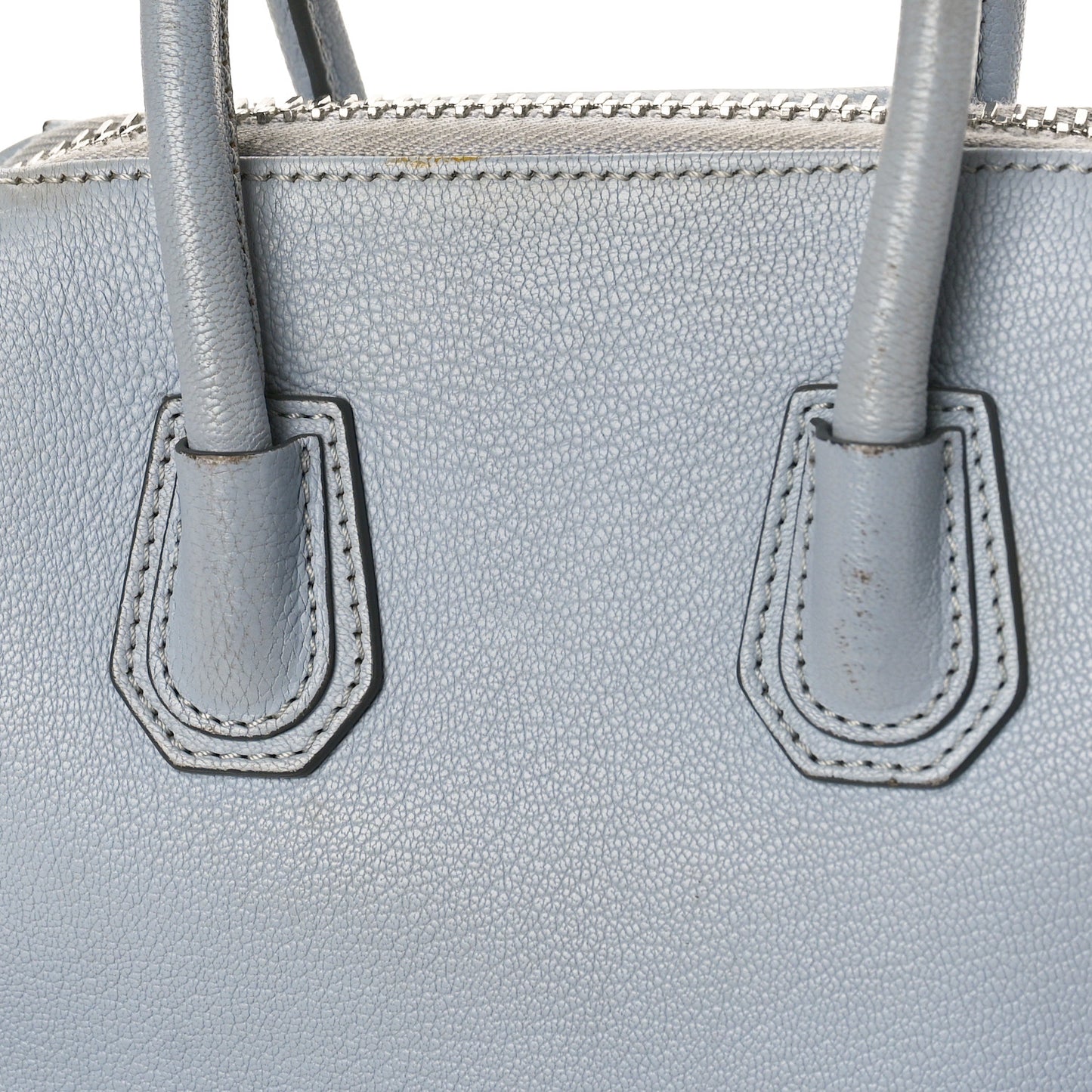 Sugar Goatskin Mini Antigona Baby Blue